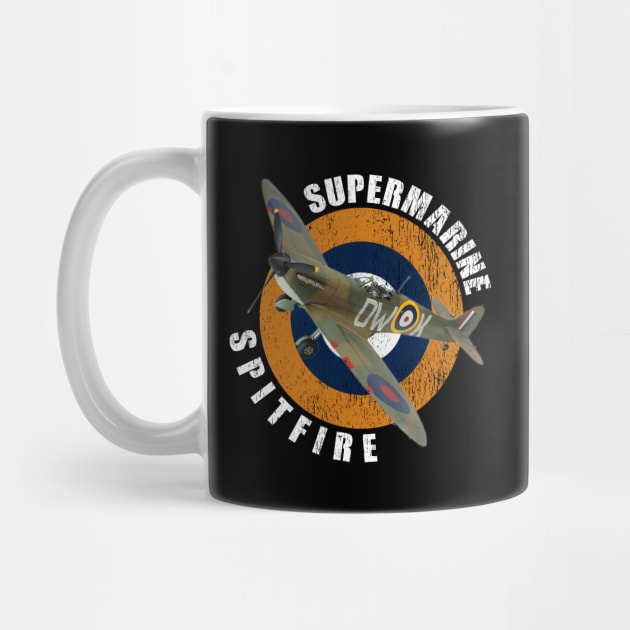 Supermarine Spitfire WW2 Warbirds Warplanes by F&L Design Co.